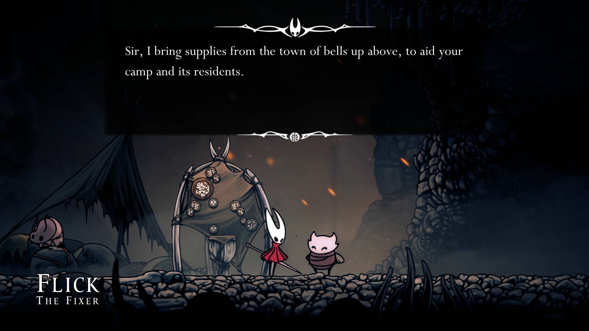 Successfully delivering a courier package to Bone Bottom in Hollow Knight: Silksong.