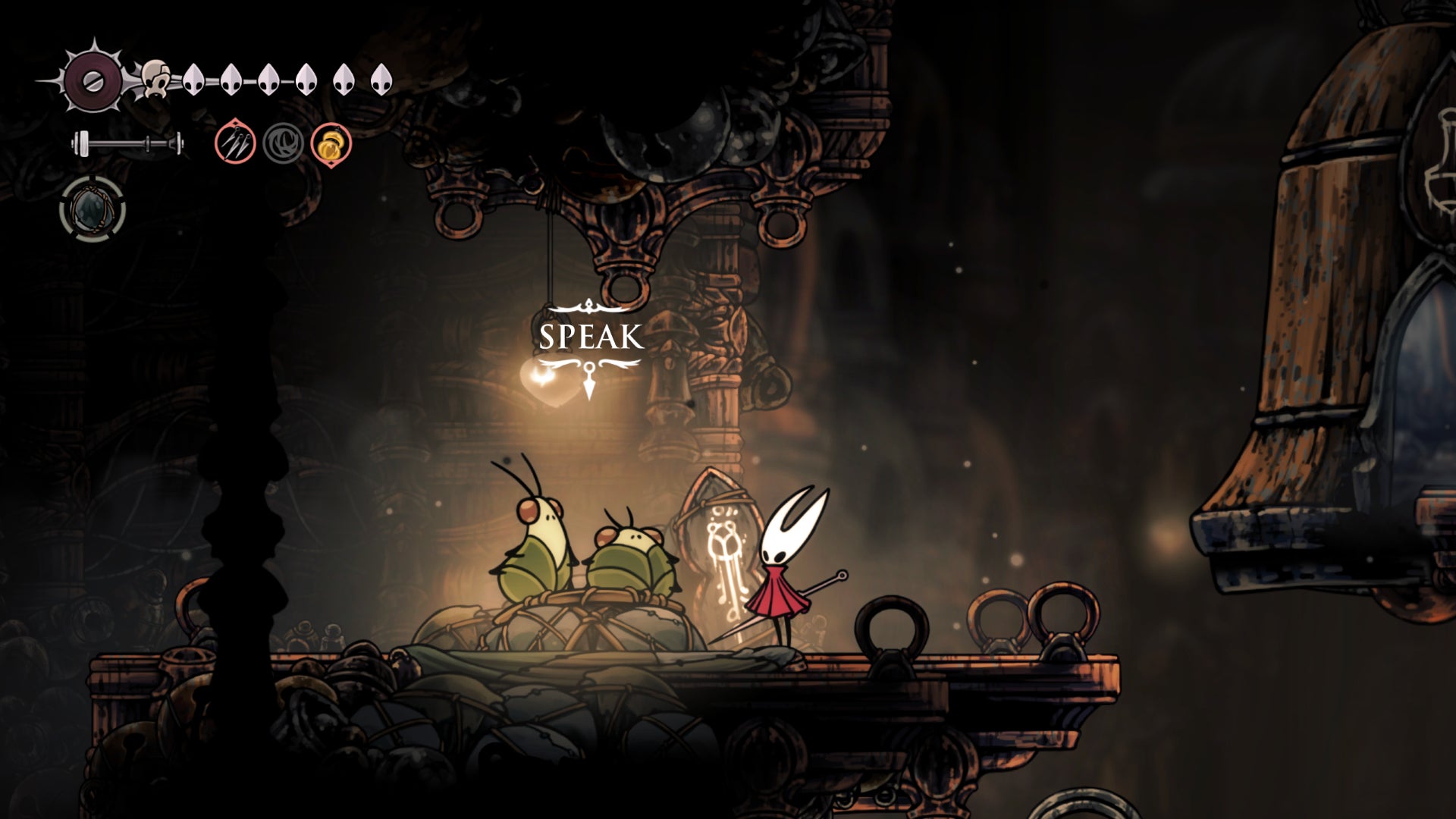 Starting a delivery quest in Hollow Knight: Silksong. - 1