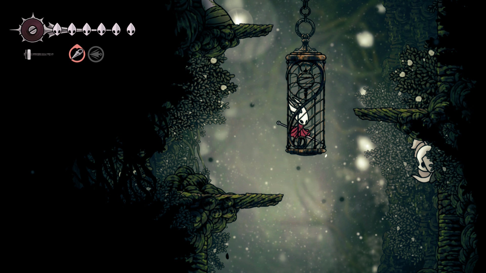 Hollow Knight: Silksong screenshot showing you in a kind of lift