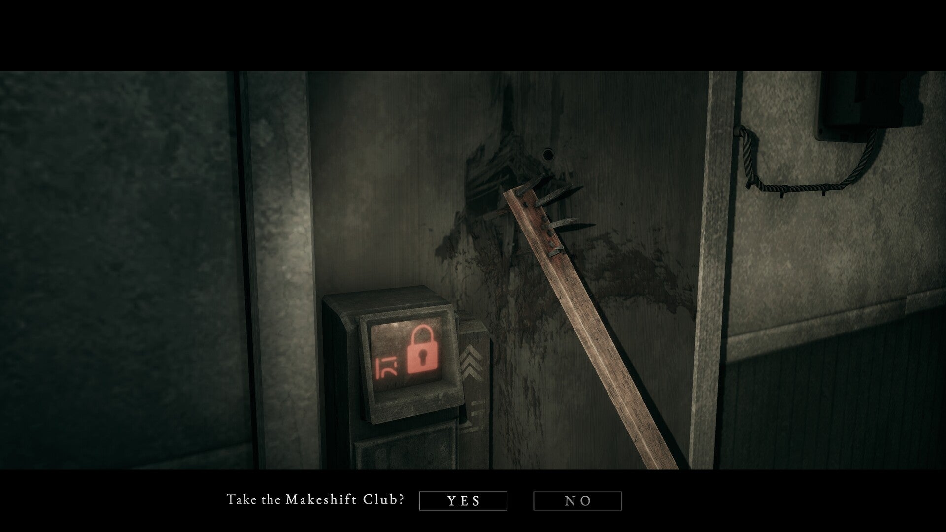 A makeshift club is found jammed in a locked door in Hollowbody - 4