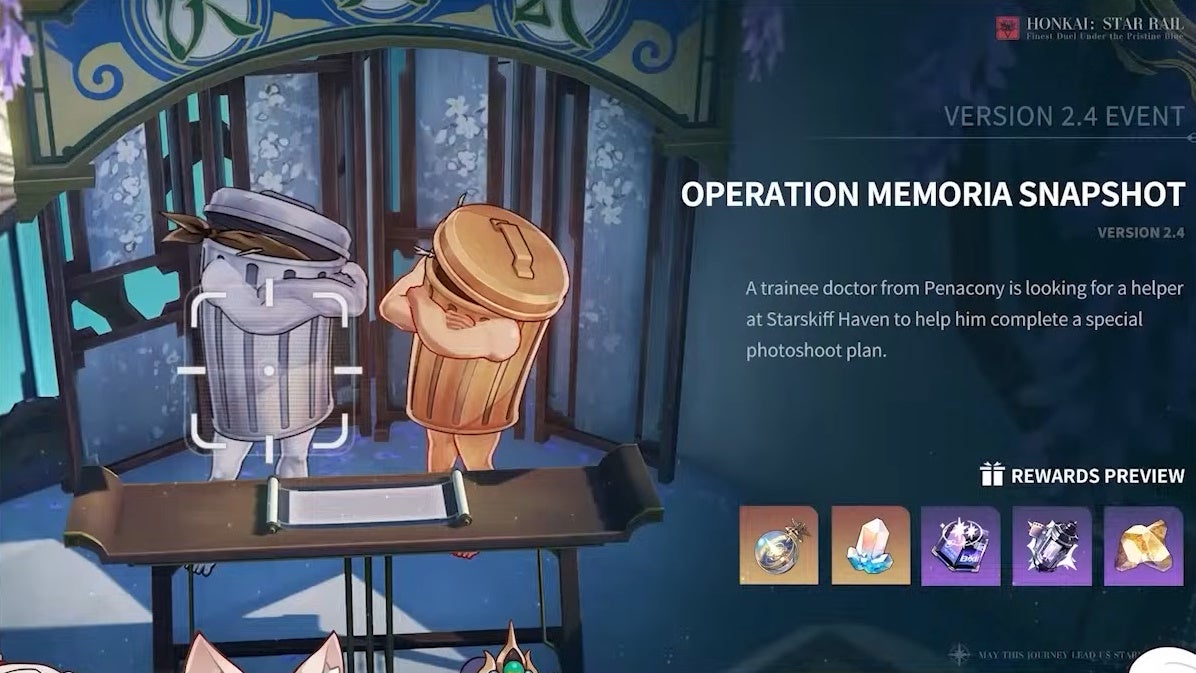 Details for the Operation Memoria Snapshot event in Honkai Star Rail.