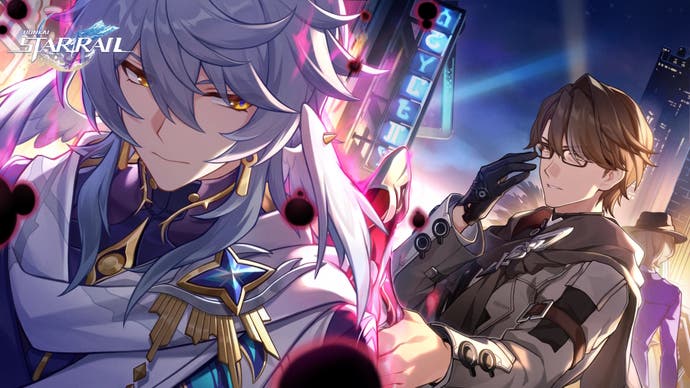 Alternate art for Honkai Star Rail version 2.7 with Sunday and Welt.