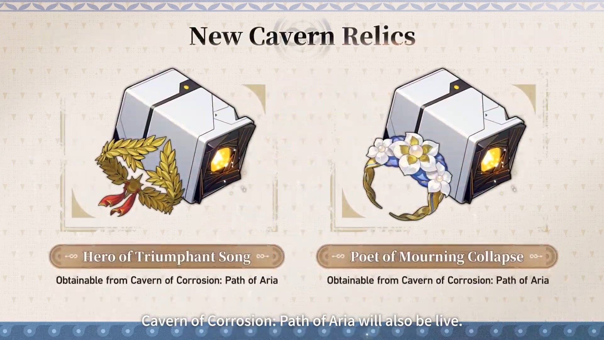New Cavern Relics in version 3.0 of Honkai Star Rail.