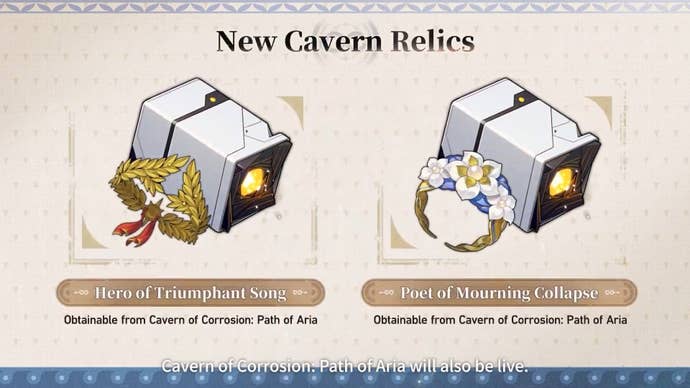 New Cavern Relics in version 3.0 of Honkai Star Rail.