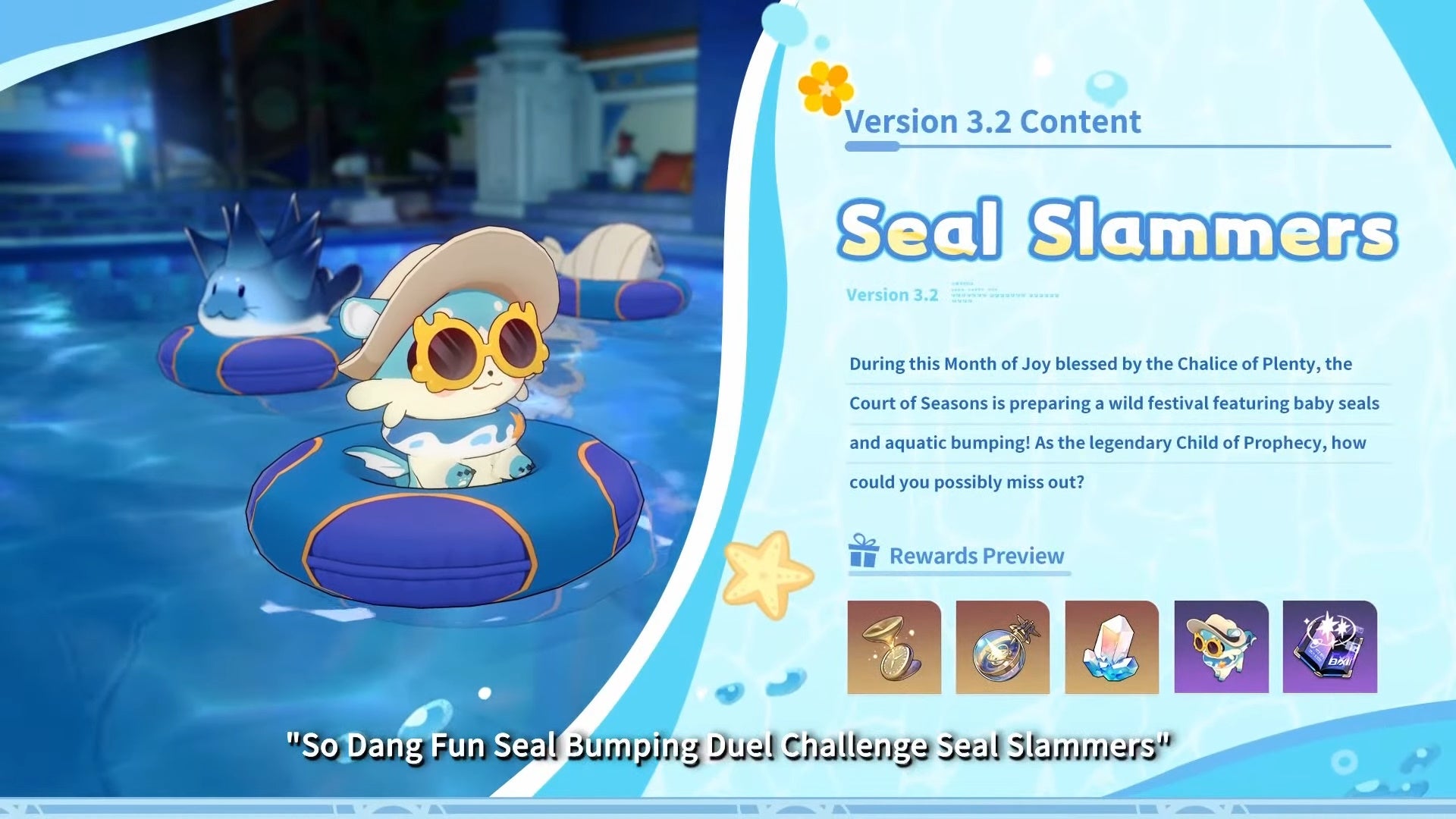 Details for the Seal Slammers event in Honkai Star Rail.