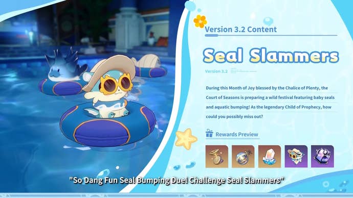 Details for the Seal Slammers event in Honkai Star Rail.