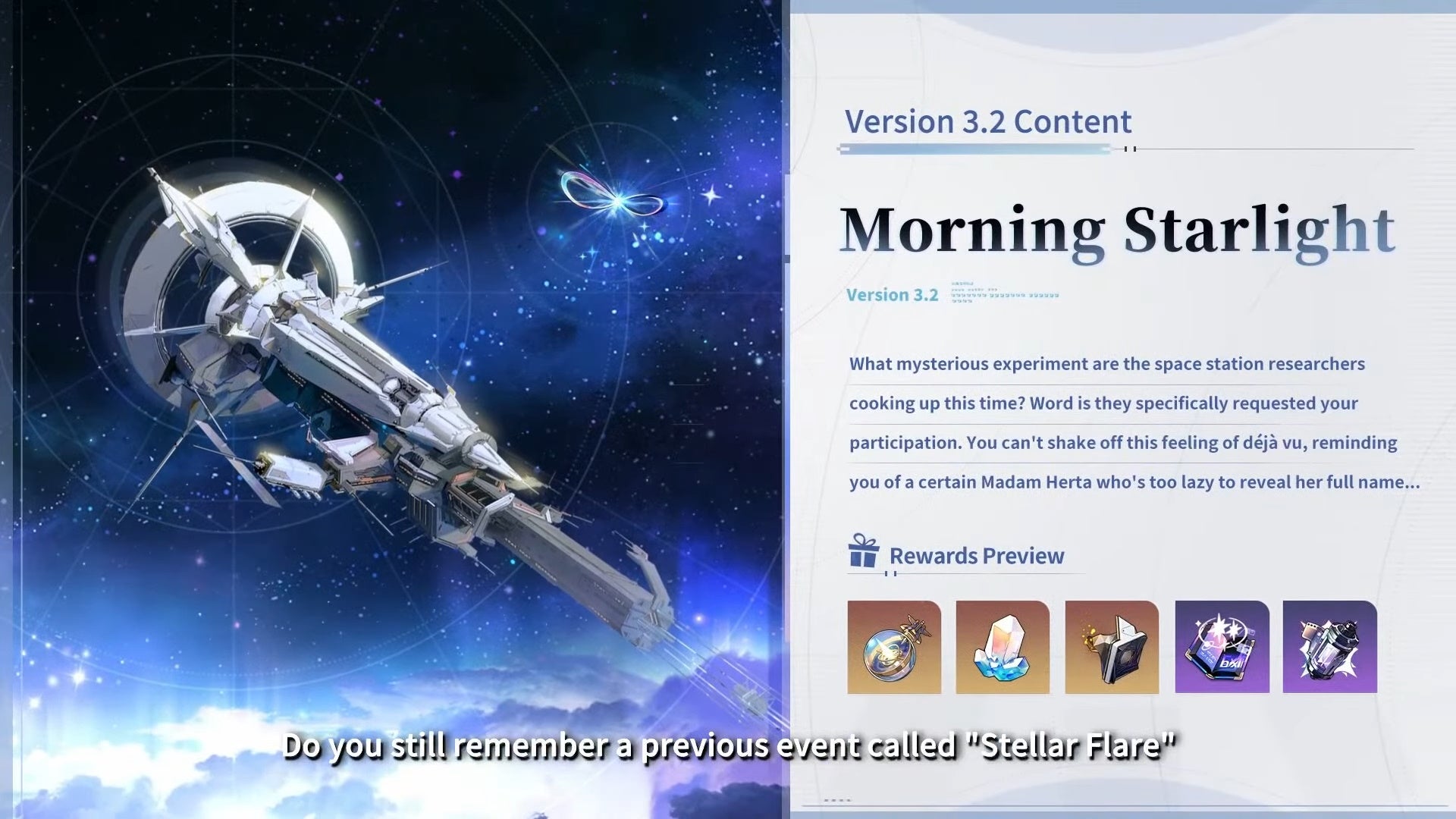 Details for the Morning Starlight event in Honkai Star Rail.