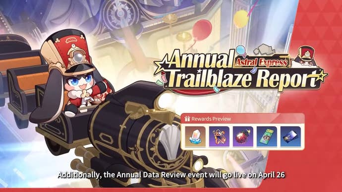 Details for the Annual Trailblaze Report event in Honkai Star Rail.