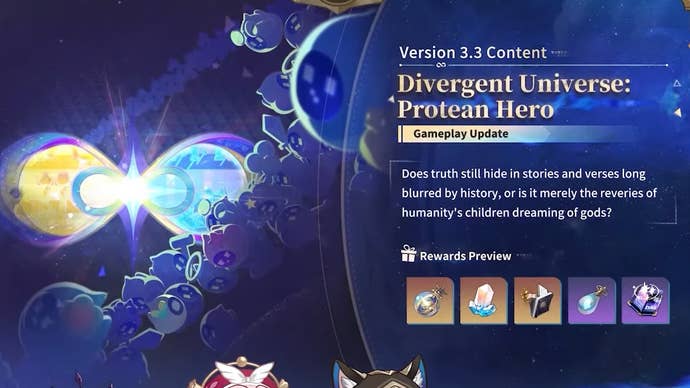 Divergent Universe Protean Hero Updates the details of version 3.3 in Honkai Star Rail.