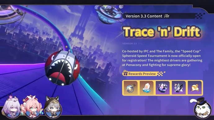 Trace n Details of the Drift event for version 3.3 in Honkai Star Rail.