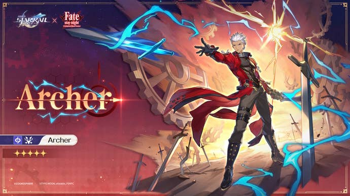 Drip marketing for Archer from Honkai Star Rail.