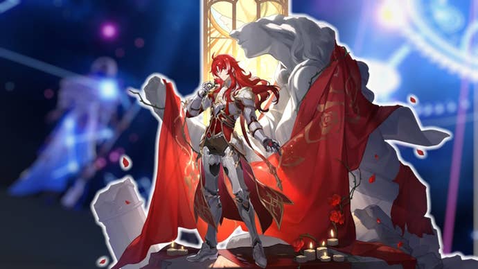 blurred background of astas ultimate animation with argenti’s splash art in the foreground