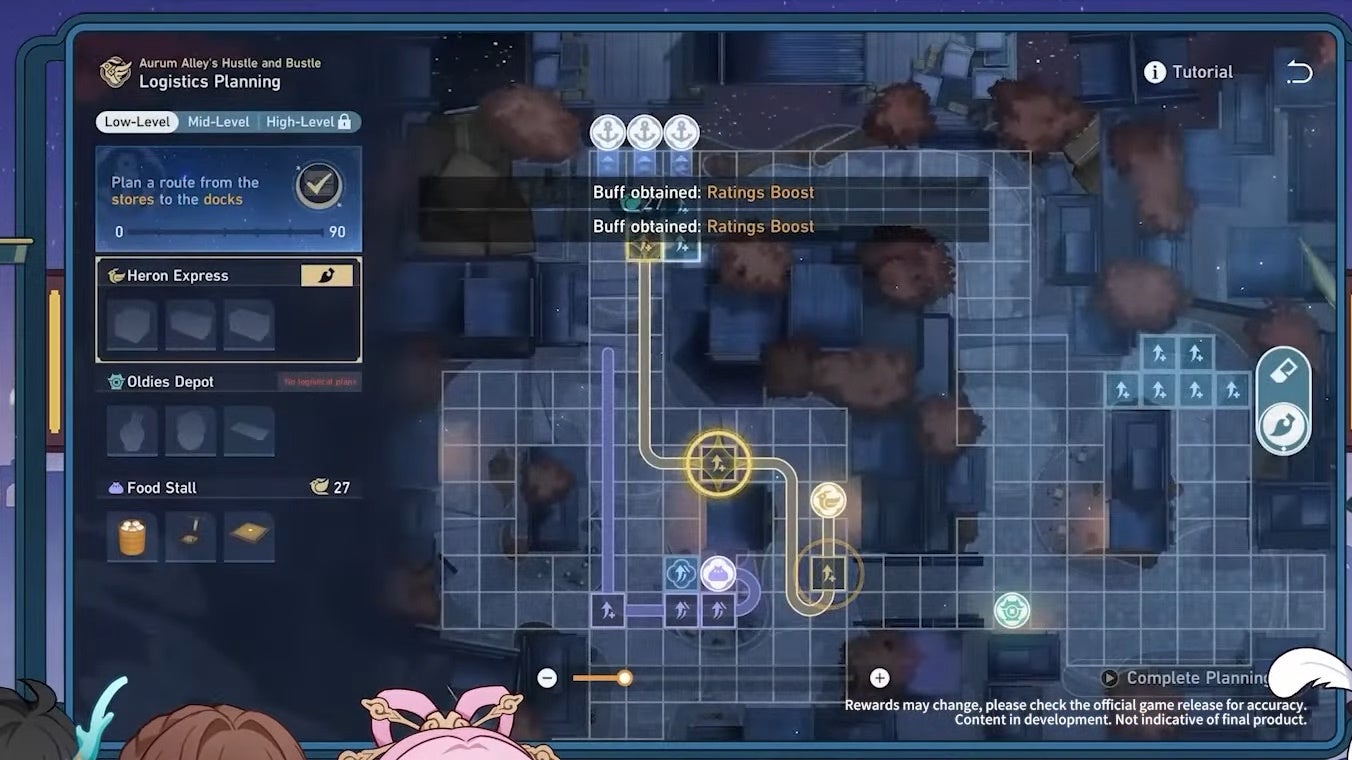 Top-down view of managing a shipment route.