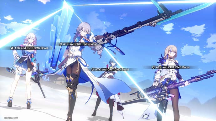 Bronya using her ultimate in Honkai Star Rail