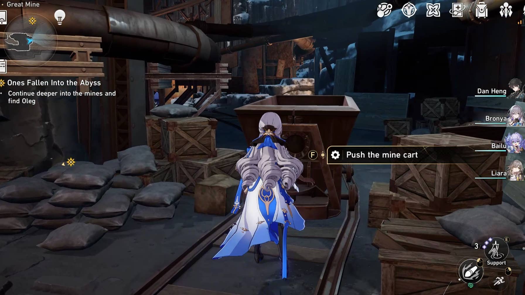 How to use Findie in Honkai Star Rail to search for mine cart part