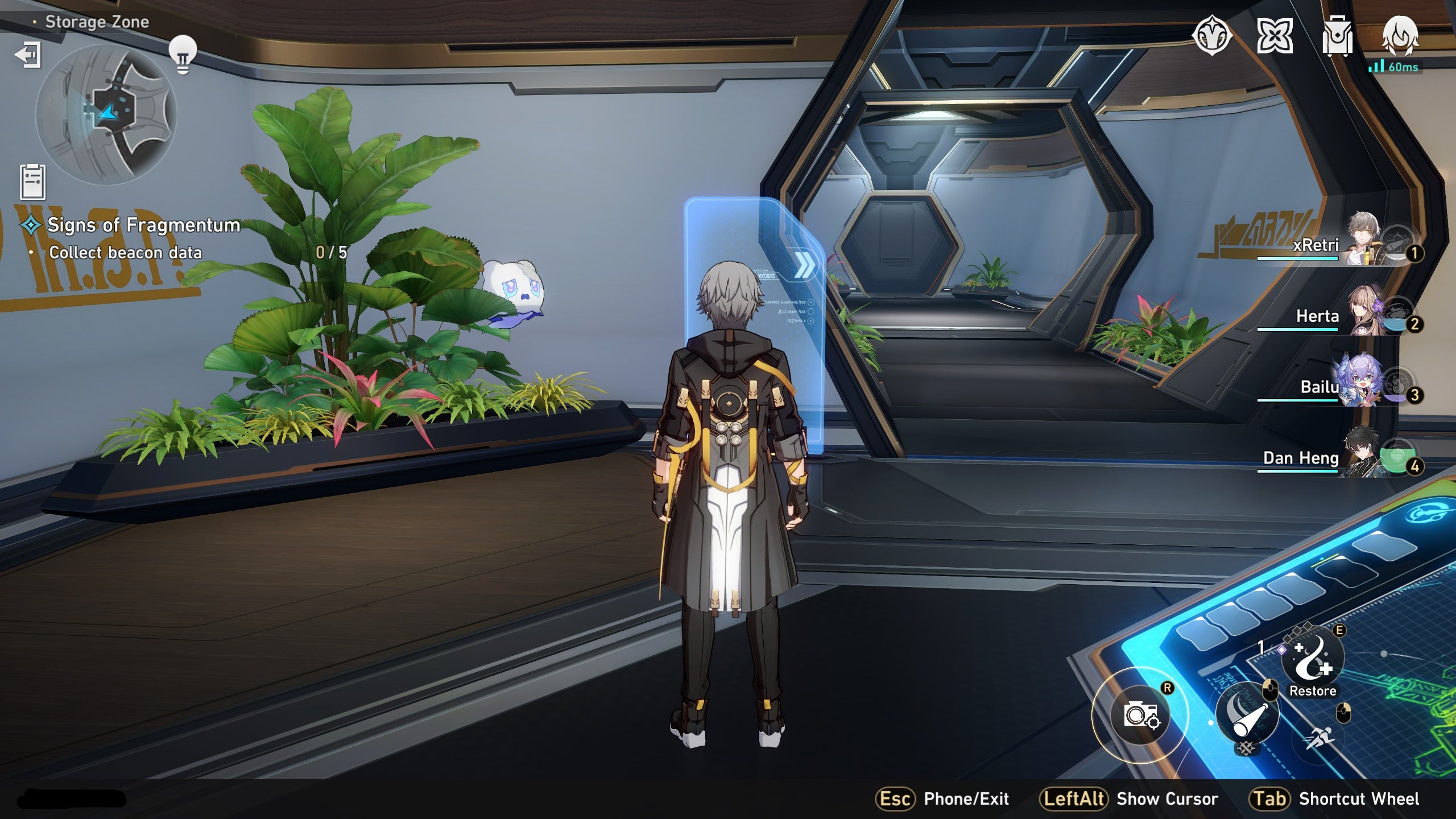 The player looks at some Beacon Data, also known as a Wubbaboo, in Honkai Star Rail