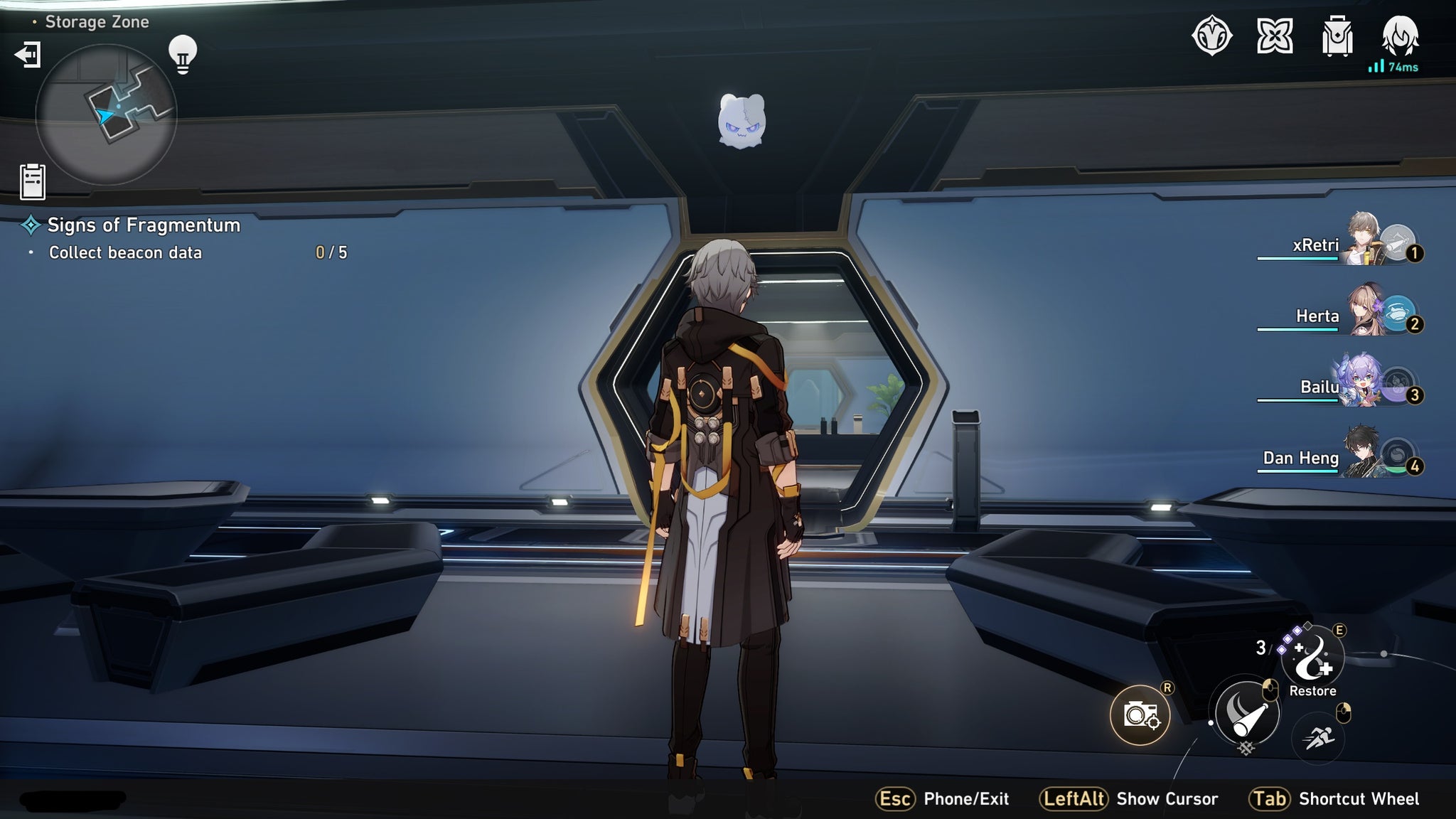 The player looks at some Beacon Data, also known as a Wubbaboo, in Honkai Star Rail - 12