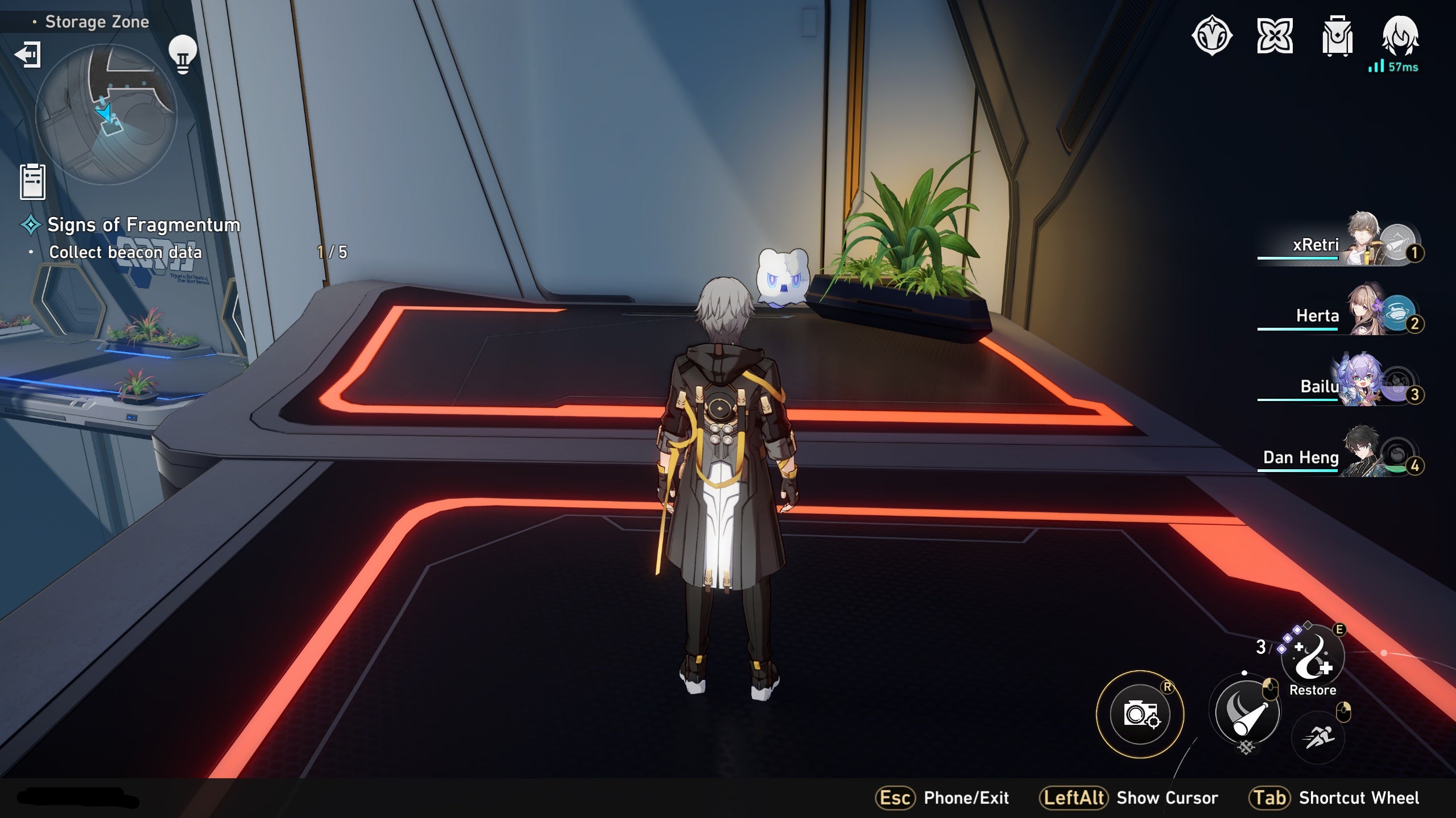 The player looks at some Beacon Data, also known as a Wubbaboo, in Honkai Star Rail