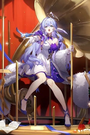 Cropped Robin splash art in Honkai Star Rail.