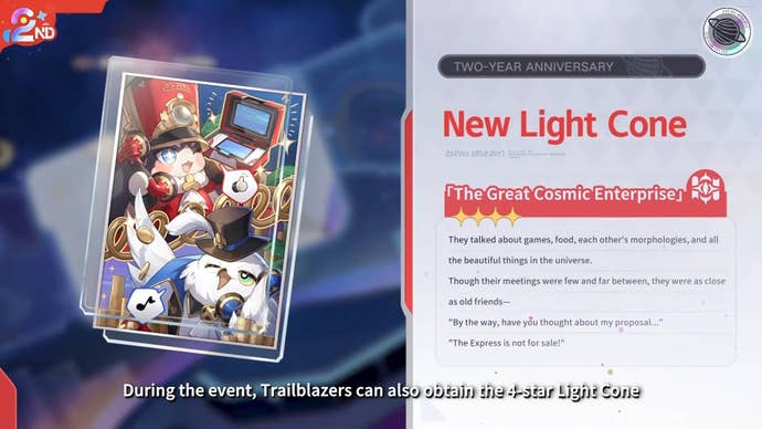 The Great Cosmic Enterprise Light Cone in Honkai Star Rail.