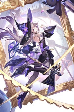 Cropped view of The Herta’s splash art in Honkai Star Rail.