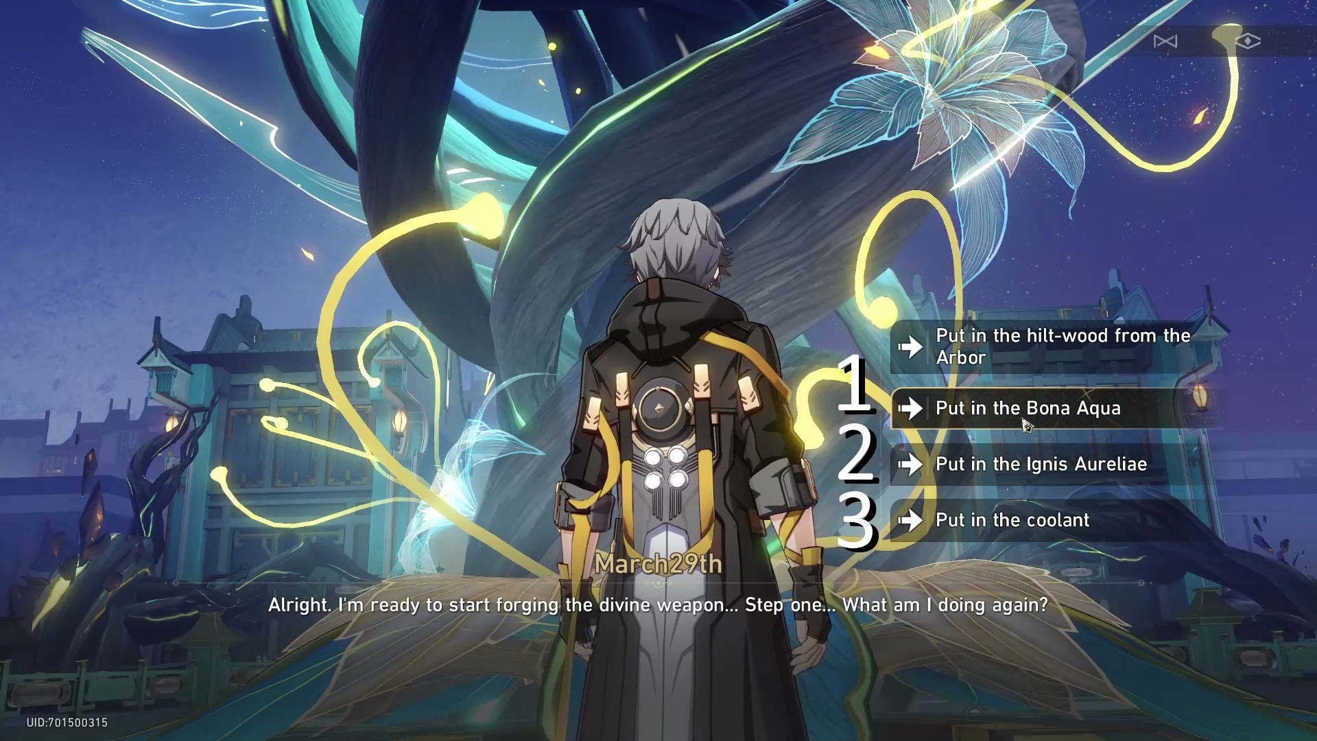 Male Trailblazer making decision on correct instructions with numbers added showing the correct order.