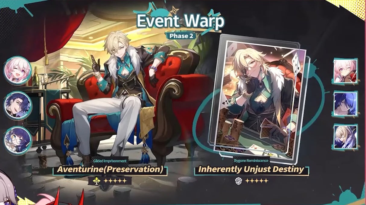 Aventurine&rsquo;s Banner details for version 2.6 of Honkai Star Rail.