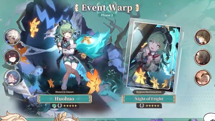 Banner details for Huohuo in version 3.1 of Honkai Star Rail.