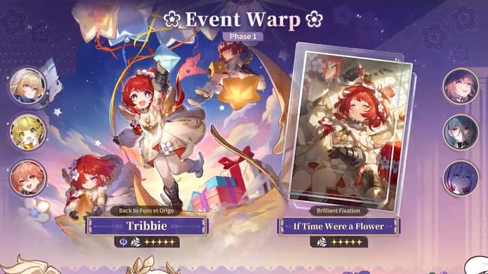 Banner details for Tribbie in version 3.1 of Honkai Star Rail.