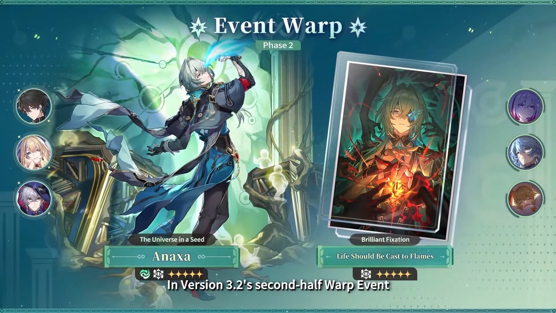 Anaxa&rsquo;s Banner details in version 3.2 of Honkai Star Rail.