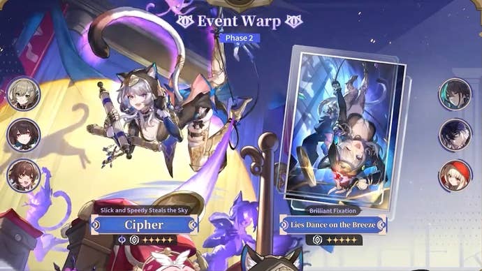 Cipher's Banner in version 3.3 of Honkai Star Rail.