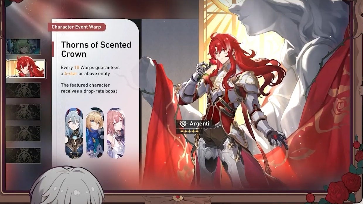 argenti banner for version 1.5 with hanya, lynx, and asta