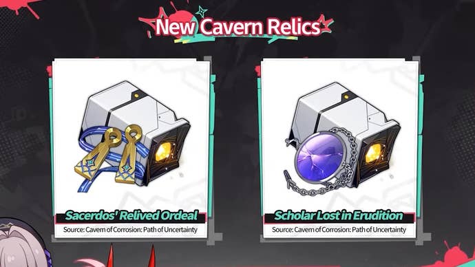 The new Cavern Relics for Honkai Star Rail in version 2.6.