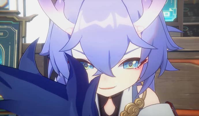 Bailu smirks behind her tail in Honkai Star Rail