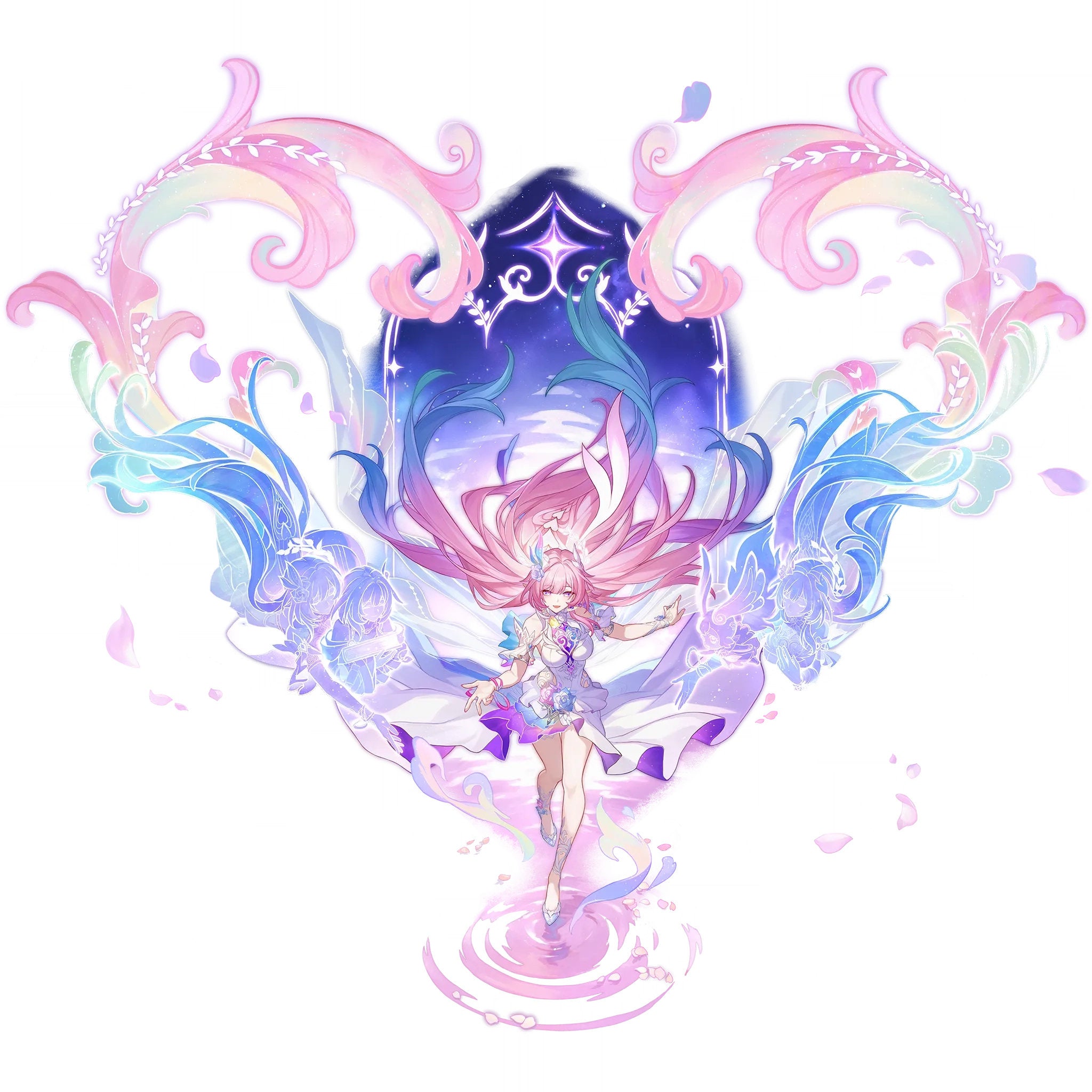 The splash art for Cyrene in Honkai: Star Rail.