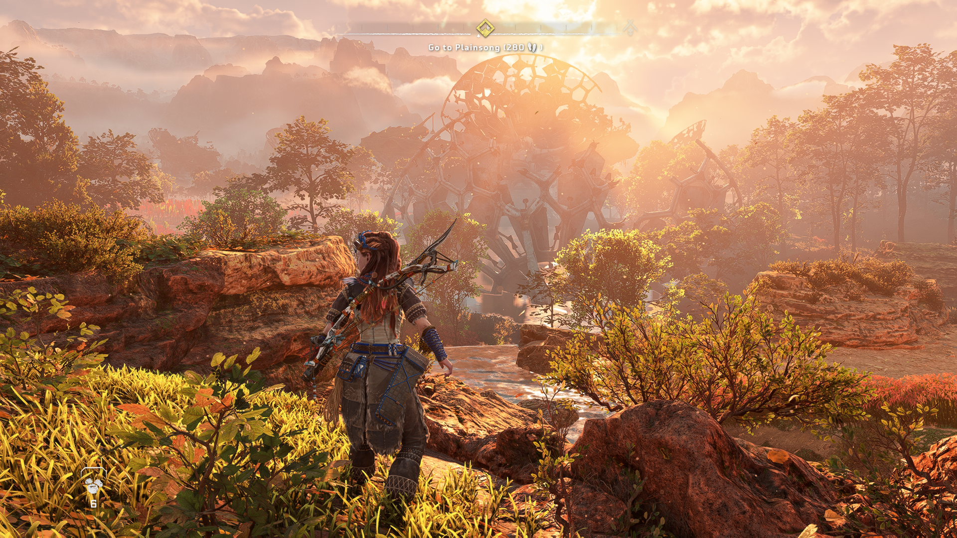 Horizon Forbidden West running on PC at Very High quality.