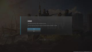 an error message for the call of duty hq launcher