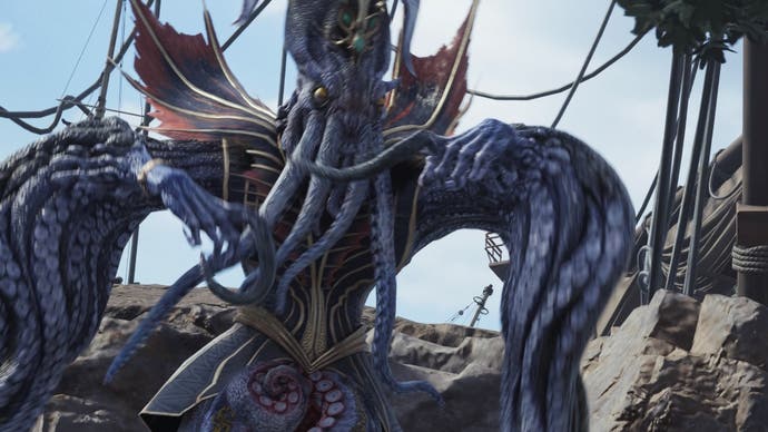 Close up of the Mindflayer boss in Final Fantasy 7 Rebirth.