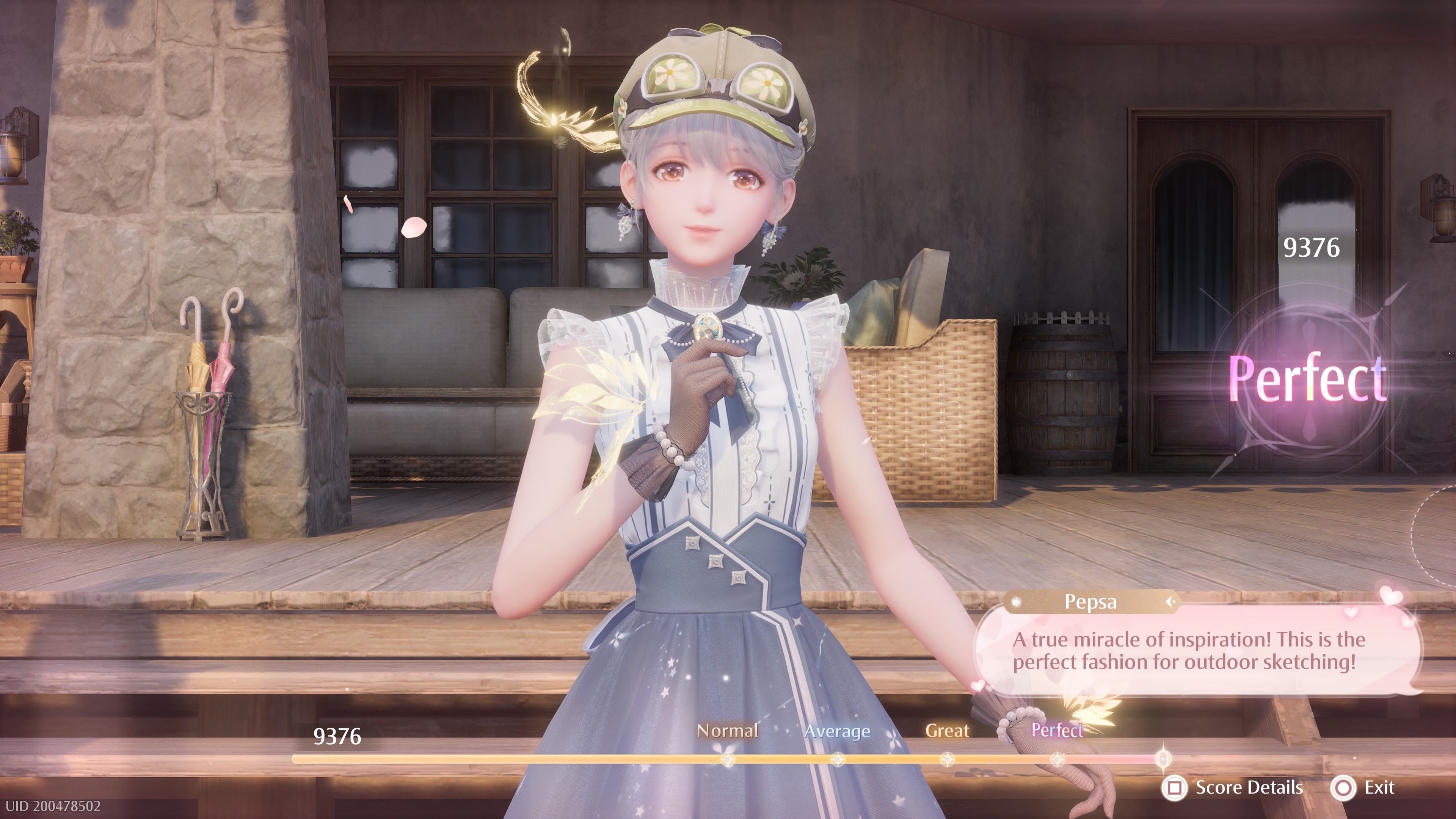 Nikki being scored for Pepsa&rsquo;s Styling Challenge in Infinity Nikki.