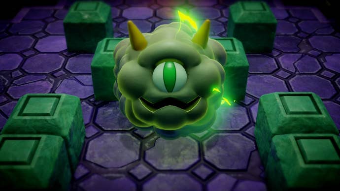Smog, a floating cloud-like boss, from Zelda Echoes of Wisdom.