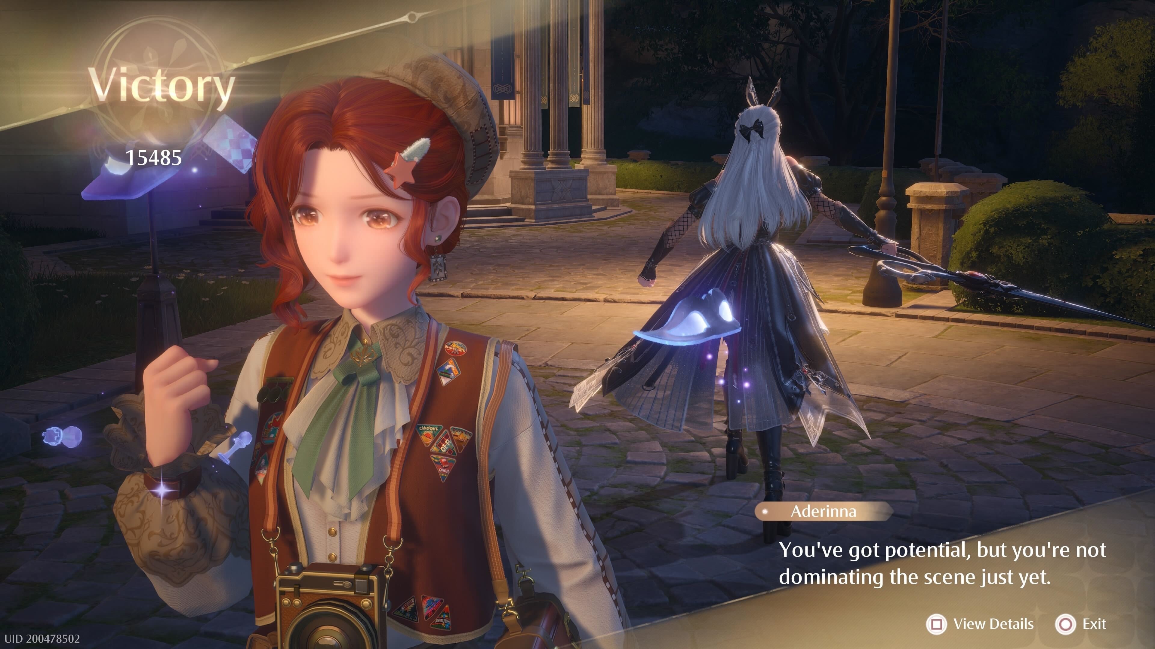 The victory screen after defeating the Sovereign of Cool in Infinity Nikki.