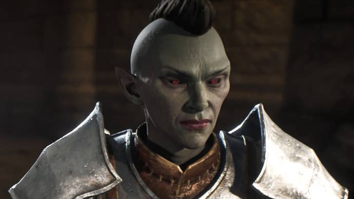 A Dark Elf with Vampirism in Oblivion Remastered.