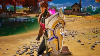How to damage Guardian Shields to collect dropped micro chips in Fortnite