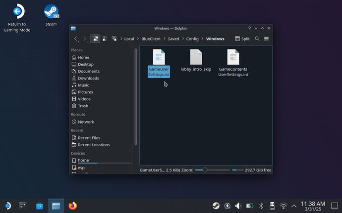 Open the GameUserSettings.ini file.
