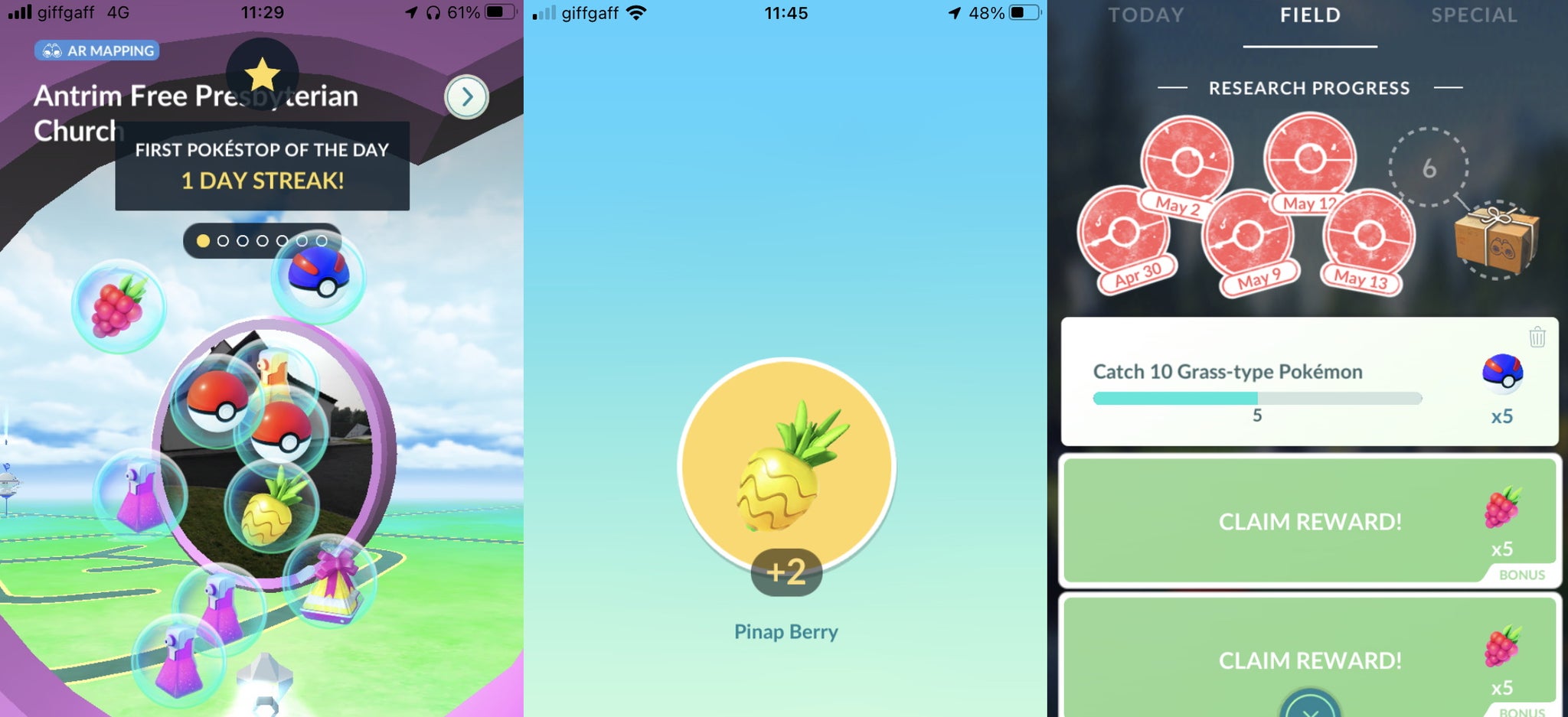 Pokemon Go Orange Raspberry Pokémon Go Berries, Pinap Berry, Silver Razz Berry, Golden Razz Berry ...