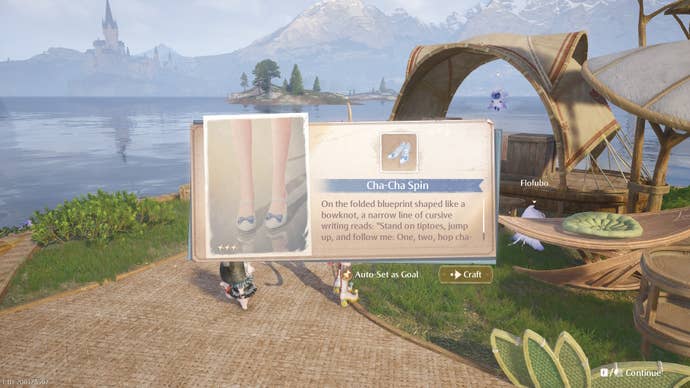 The Cha Cah Spin shoes item details in Infinity Nikki.