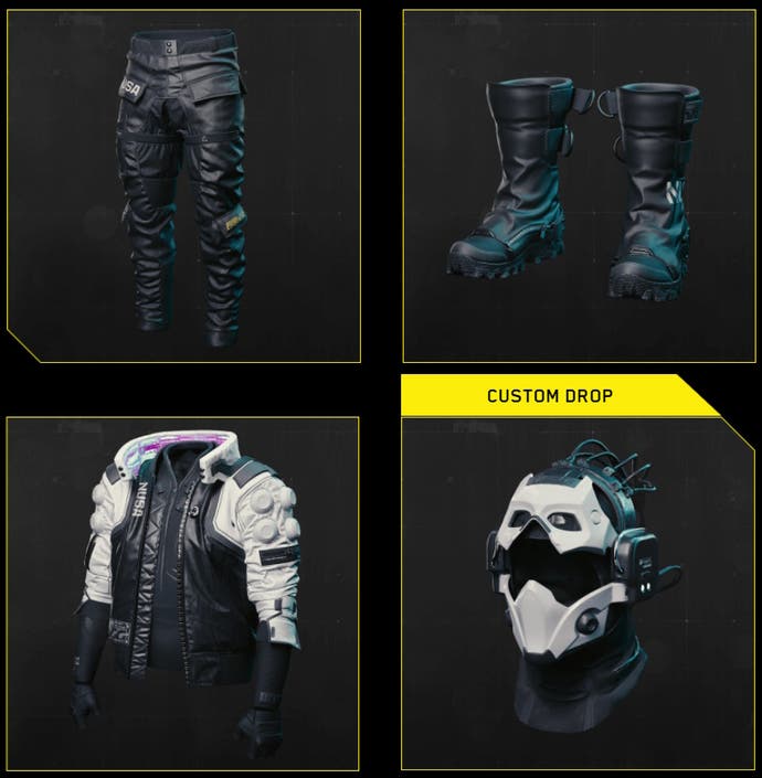 nus infiltrator cosmetics shown in a grid