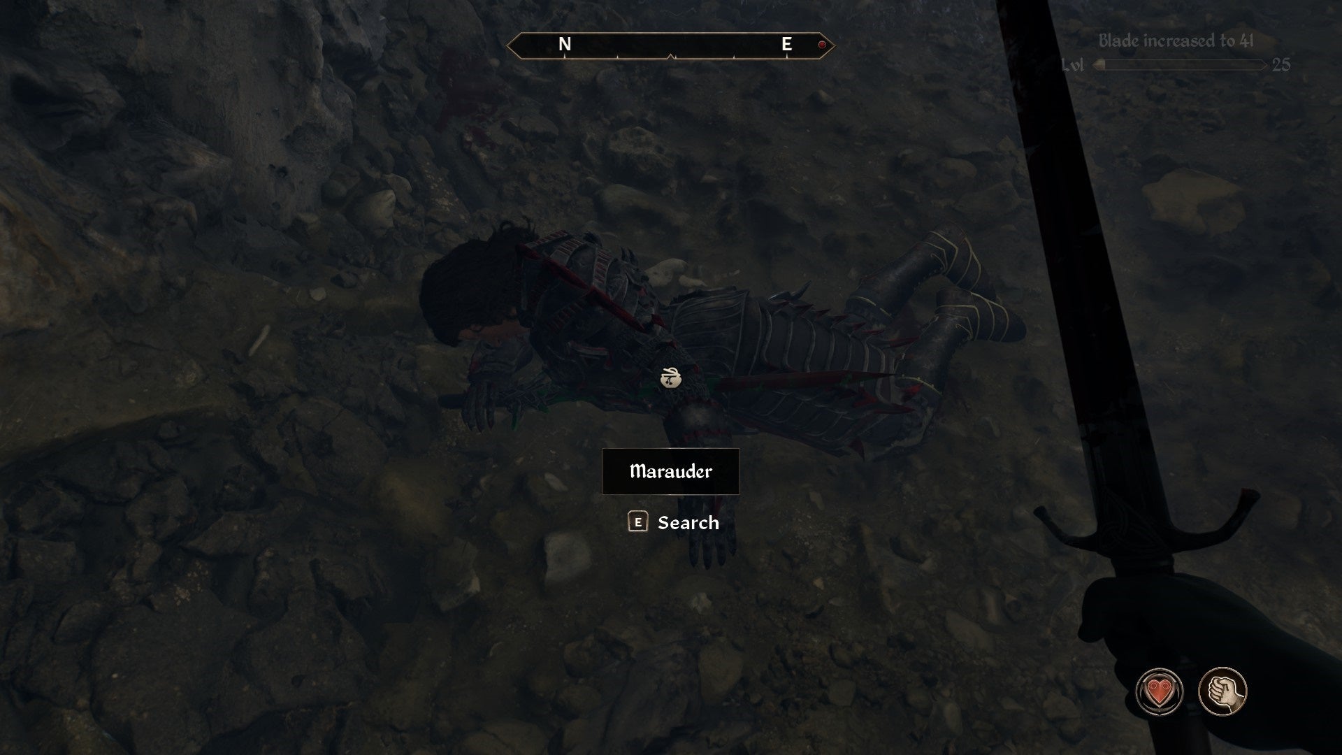 A Maurader corpse in Oblivion Remastered.