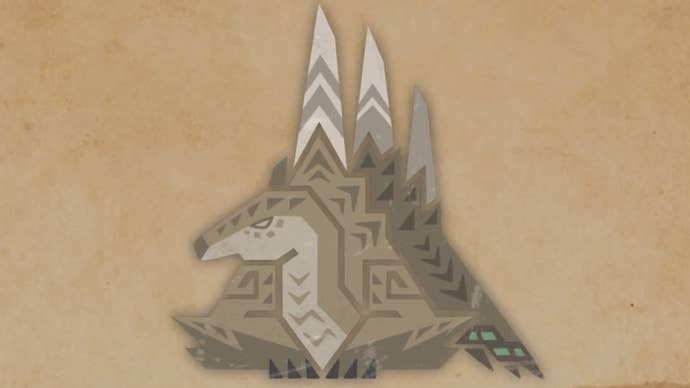 Artwork of a Cerotonoth monster from the Field Guide in Monster Hunter Wilds.