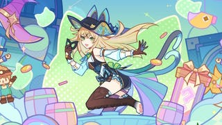 Stylised artwork of Kirara in her Phantom in Boots outfit in Genshin Impact.